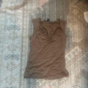 Women's XS Brown Cinched Express Cami